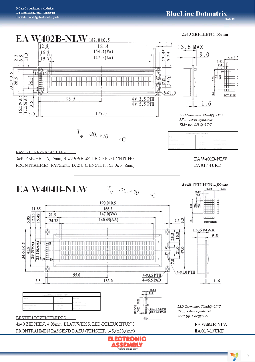 EA T204B-BNLW Page 13